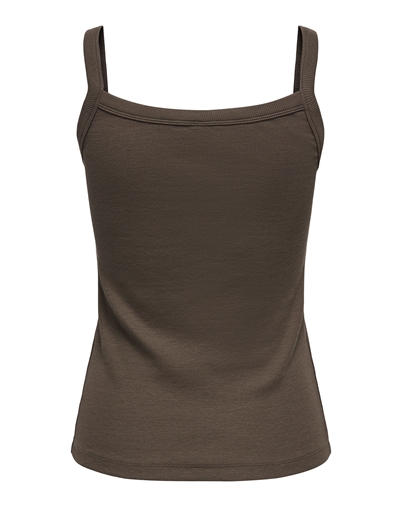 Only - ONLVira Rib Top - Chocolate Martini 